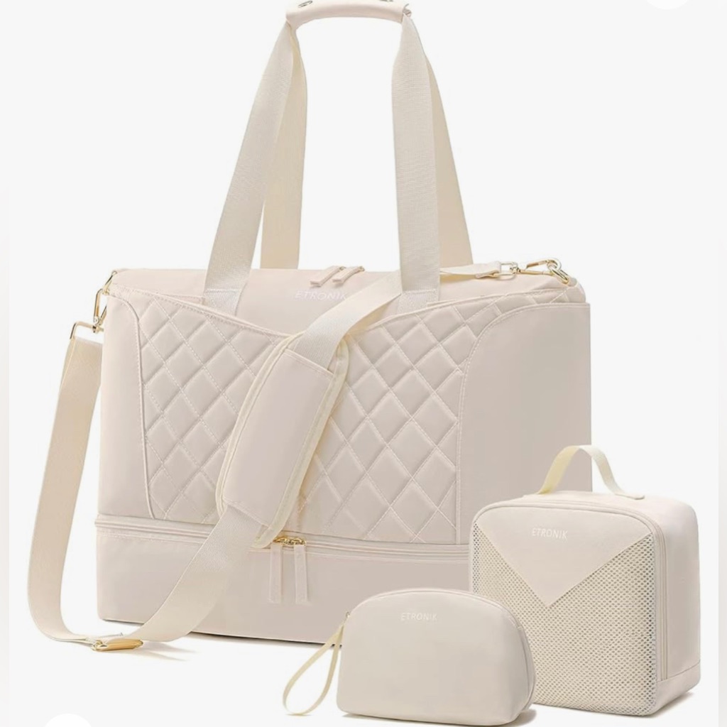 Nwt Weekender Bags For Women, Travel Bag 3 Pcs Set Available In Large And Medium